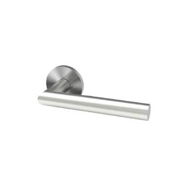 Paire de béq. sur rosaces rondes à visser L90° 16 mm Loginox LG.105. inox brossé