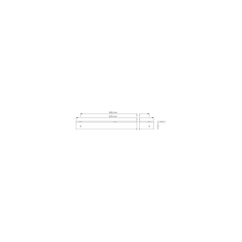 Profil équerre pour coulisse de ferme-porte EXS 310/410