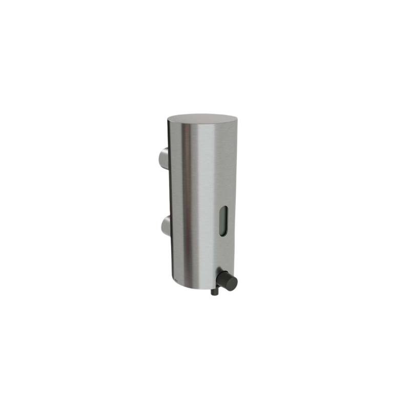 Distributeur de savon mural automatique Ø 85x216 mm, 350 ml, inox brossé 316