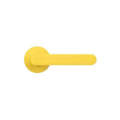 Paire de béquille MOOD ONE sur rosace ronde C09 Jaune citron