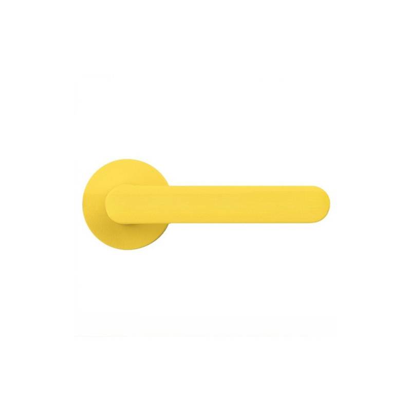 Paire de béquille MOOD ONE sur rosace ronde C09 Jaune citron