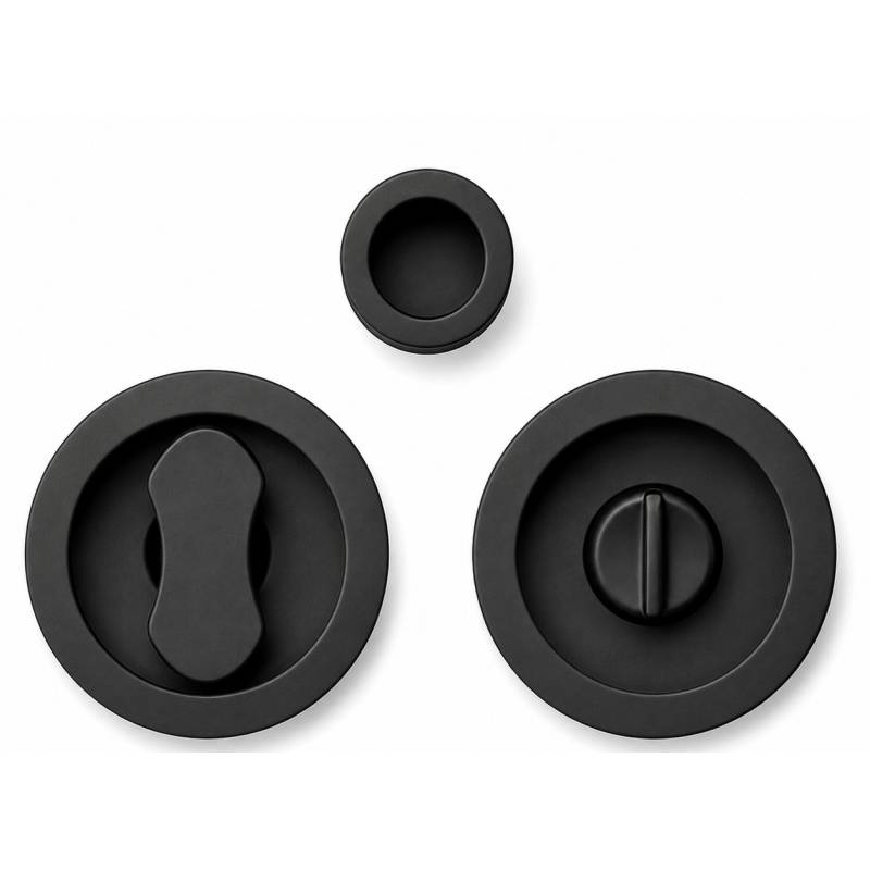 Cuvette encastrée OPEN Ø 57 mm avec serrure,grafite mat