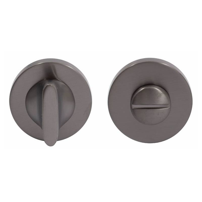 Paire de rosaces rondes conda sans voyant (BC), graphite mat