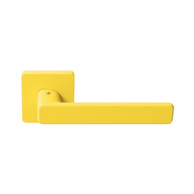 Paire de béquille MOOD DUE Q sur rosace carrées C09 jaune citron