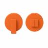 Paire de rosaces rondes conda sans voyant (BC) MOOD DUE C08 orange sunset