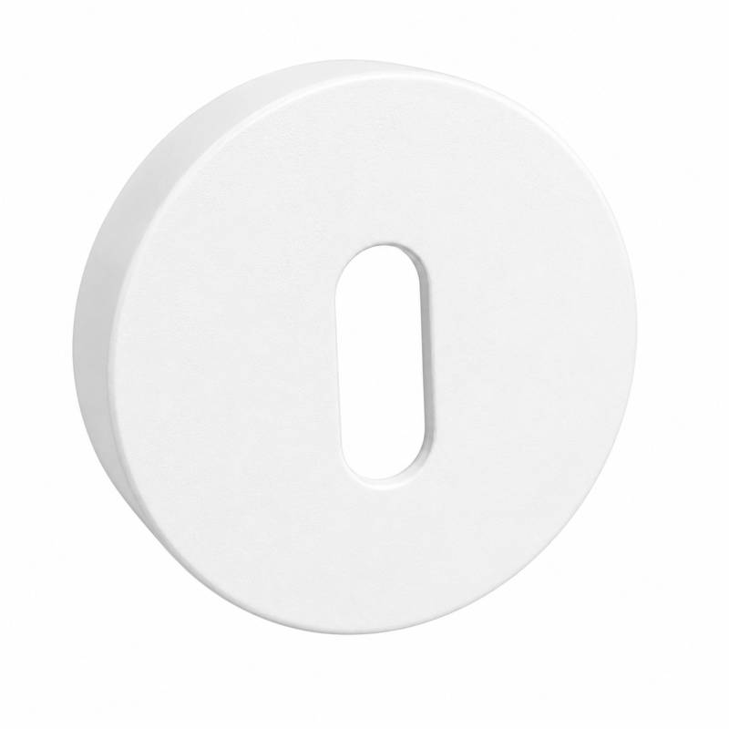 Paire de rosaces rondes MOOD ONE/DUE clé L (BC),C01 blanc