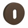 Paire de rosaces rondes MOOD ONE/DUE clé L (BC), C02 bronze