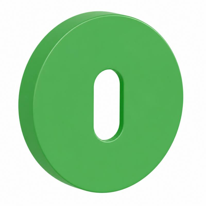 Paire de rosaces rondes MOOD ONE/DUE clé L (BC),C11 vert citron