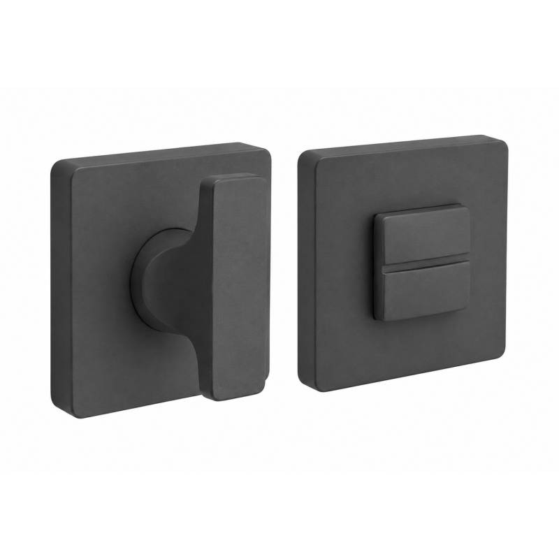 Paire de rosaces carrées conda sans voyant (CC6), graphite mat