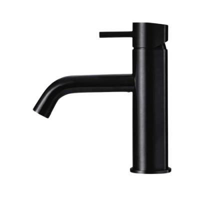 Robinet mitigeur en PVD Noir mat – Hauteur 173 mm – Bec 130 mm