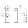 Robinet mitigeur en laiton mat – Hauteur 173 mm – Bec 130 mm
