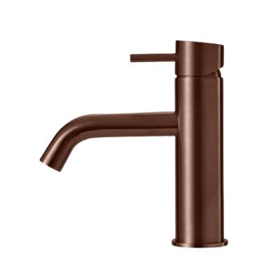 Robinet mitigeur en PVD Bronze satiné – Hauteur 173 mm – Bec 130 mm