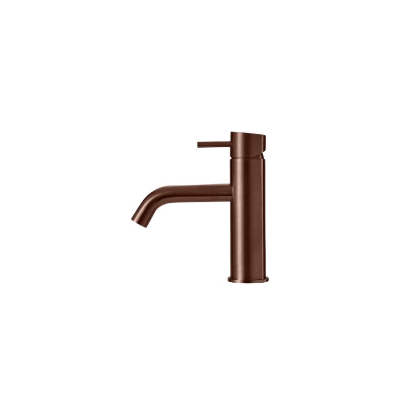 Robinet mitigeur en PVD Bronze satiné – Hauteur 173 mm – Bec 130 mm