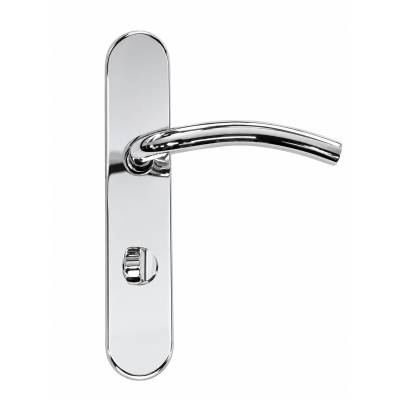 Paire de béquilles sur plaque LOGINOX C 16 mm fonction WC, inox poli