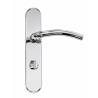Paire de béquilles sur plaque LOGINOX C 16 mm fonction WC, inox poli